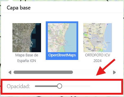 Figura 3: Opacidad de capa base.