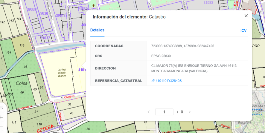 Figura 9: Información catastral.