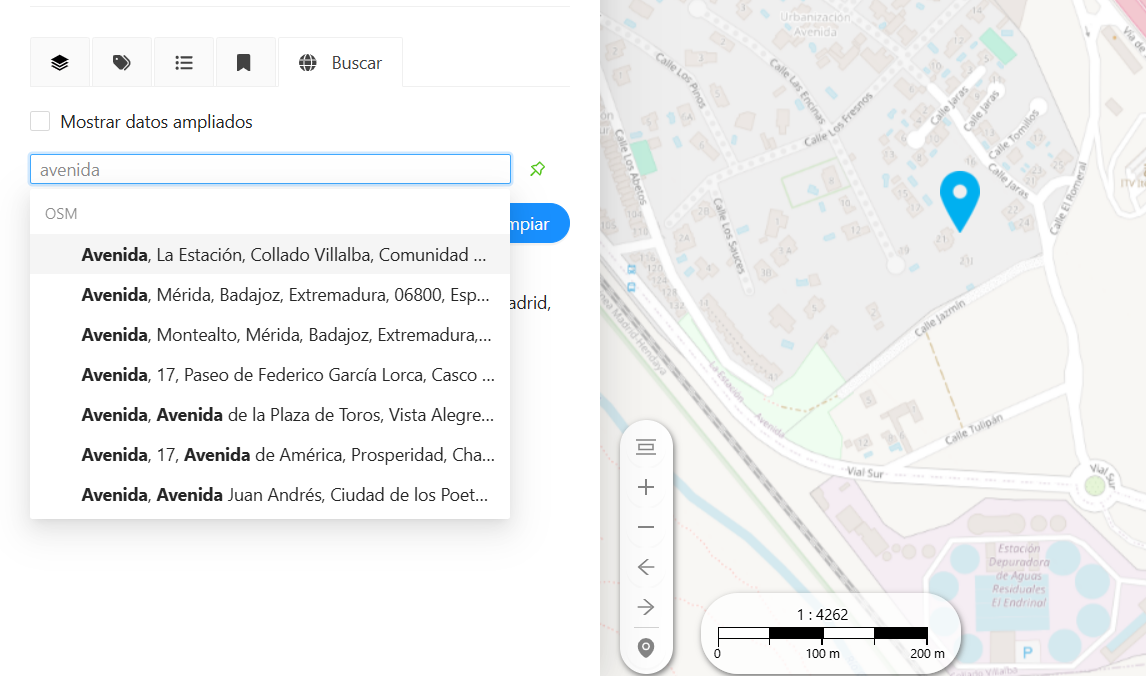Figura 57: Localizador en panel de contenidos.