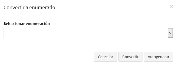 Figura : Convertir a enumerado. 